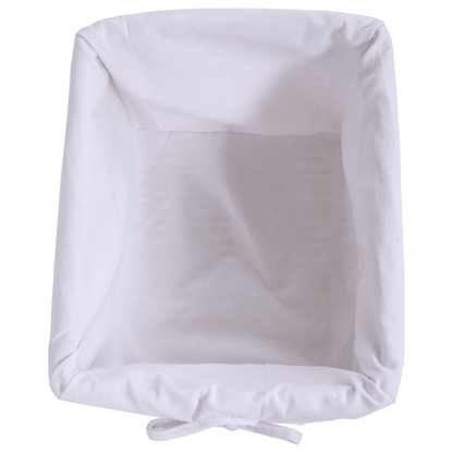 Comodă, lemn/răchită/material textil, alb, RAFAELLO 3