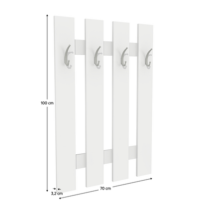 Cuier perete, alb, KORADO NEW KV11