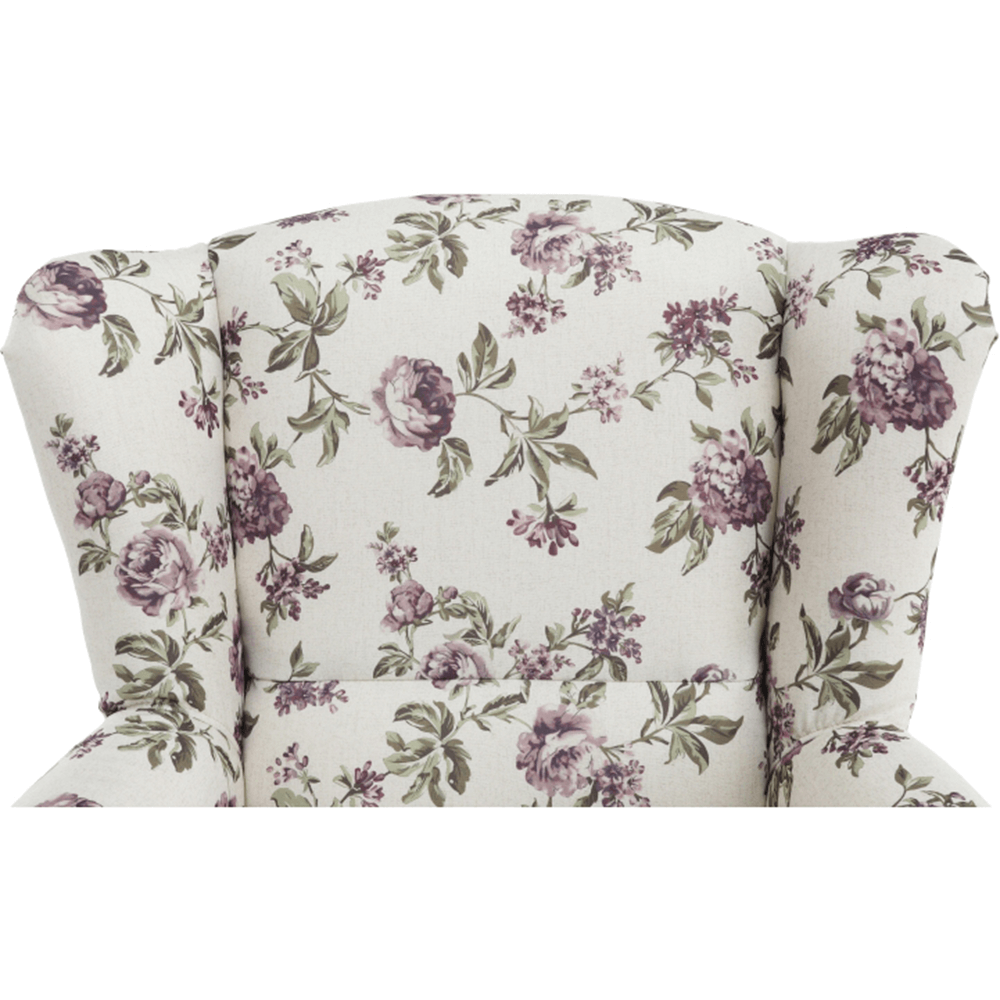 Fotoliu cu taburet, material textil rose 18, ASTRID