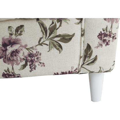 Fotoliu cu taburet, material textil rose 18, ASTRID