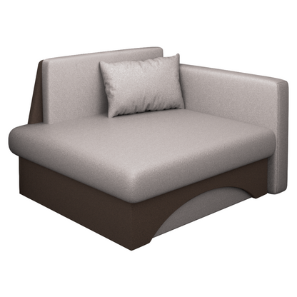 Fotoliu extensibil, bej-gri Taupe/maro,  KUBOŠ NEW UNI