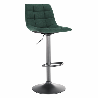Scaun de bar, verde / negru, LAHELA
