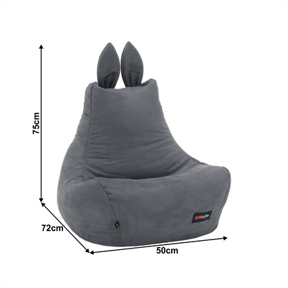 Fotoliu tip sac, gri, LAPIN
