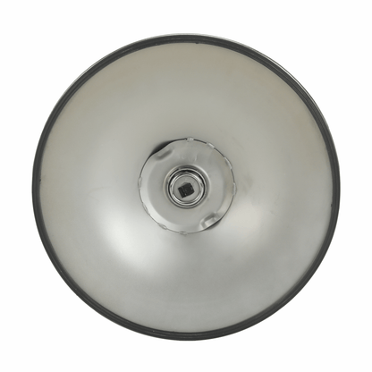 Scaun de bar, piele ecologică alb/crom LARIA NEW