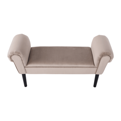 Bancă, catifea Velvet, grej/negru, BURDA
