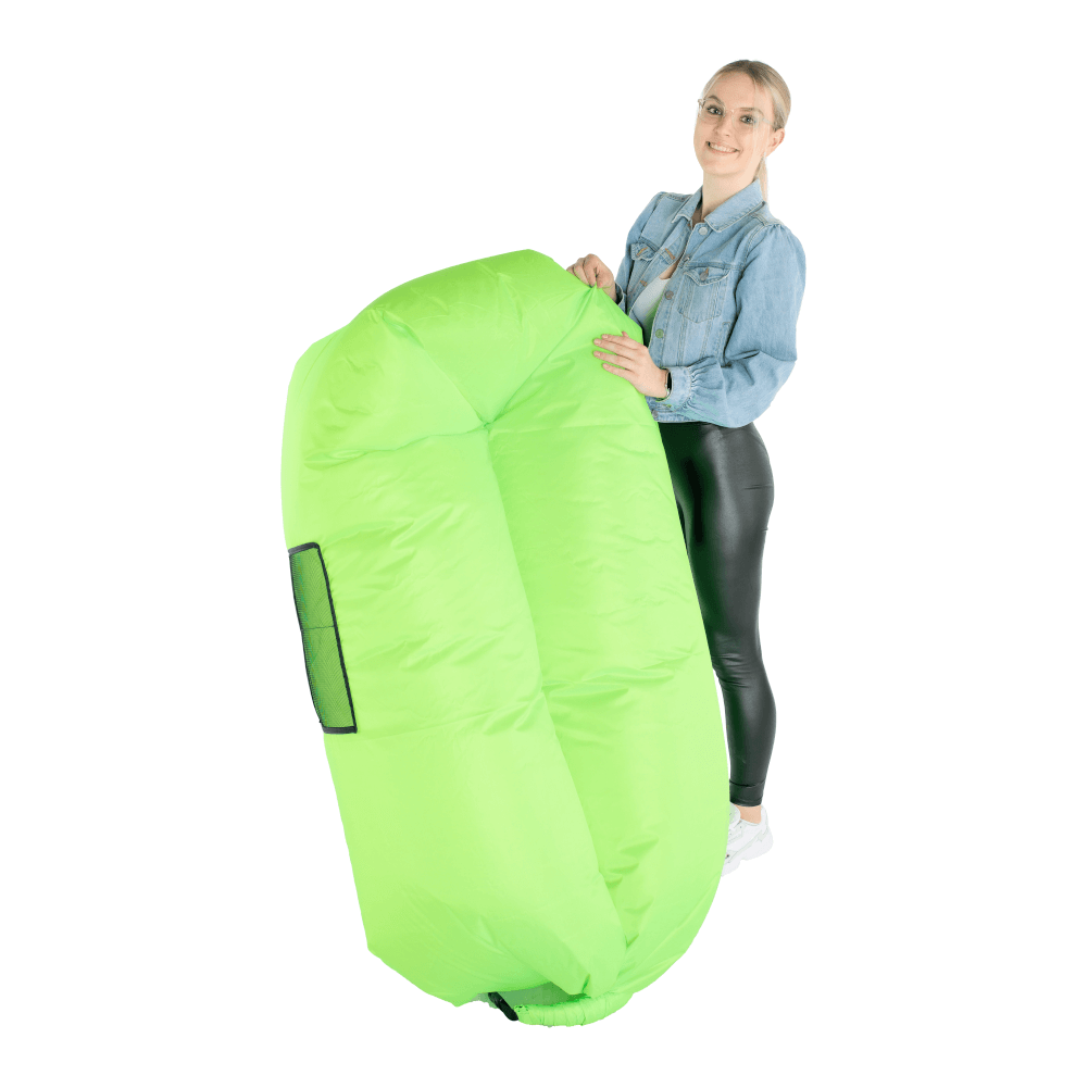 Geantă scaun gonflabilă / geanta leneşă, verde, LEBAG