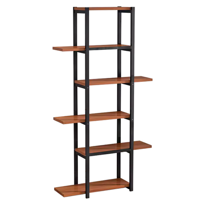 Raft, negru/lemn rustic, LEMY
