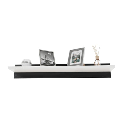 Mobilier living, alb/extra strălucire neagră HG, LEO
