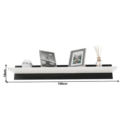 Mobilier living, alb/extra strălucire neagră HG, LEO