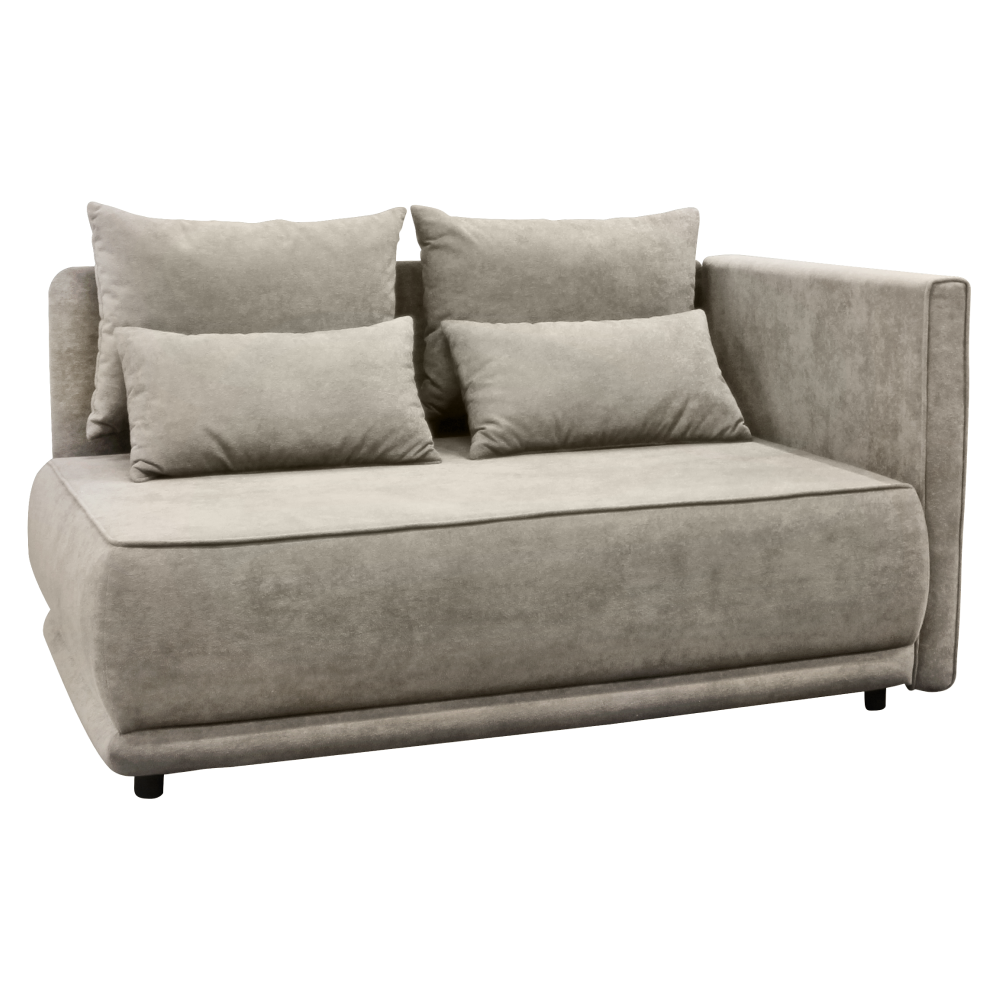 Canapea extensibilă, bej gri Taupe, pe dreapta, LIAMI