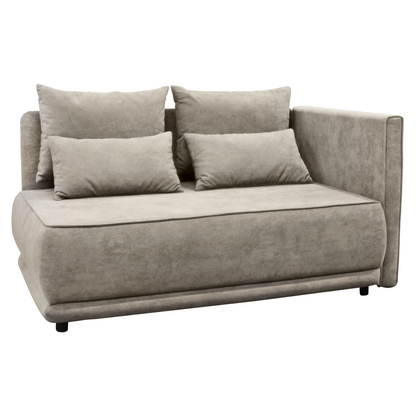 Canapea extensibilă, bej gri Taupe, pe dreapta, LIAMI