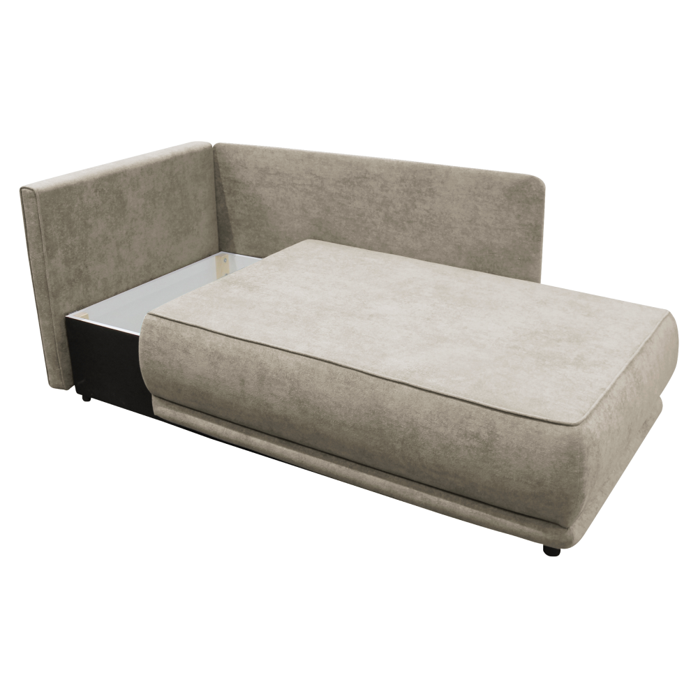 Canapea extensibilă, bej gri Taupe, pe stânga, LIAMI