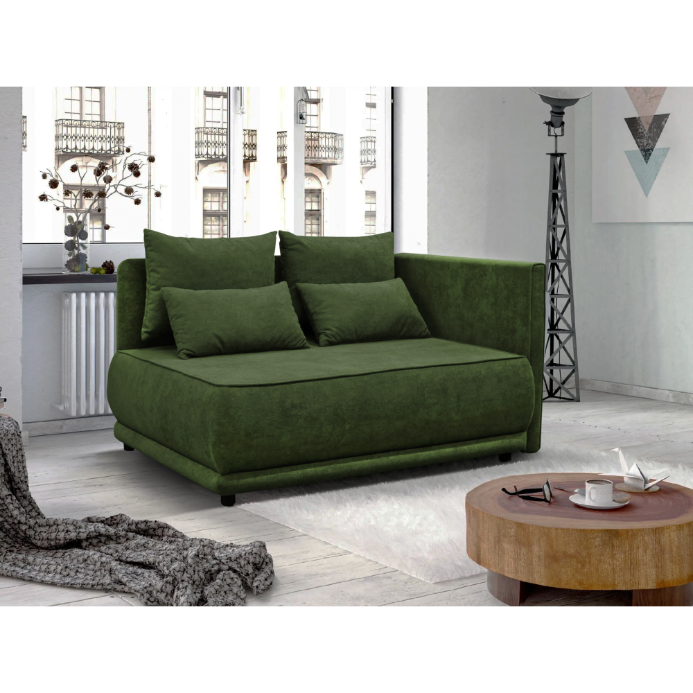 Canapea extensibilă, verde, LIAMI