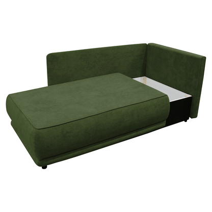 Canapea extensibilă, verde, LIAMI