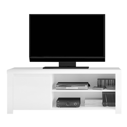 Masă TV 1D / 160, alb lucios, LINDY
