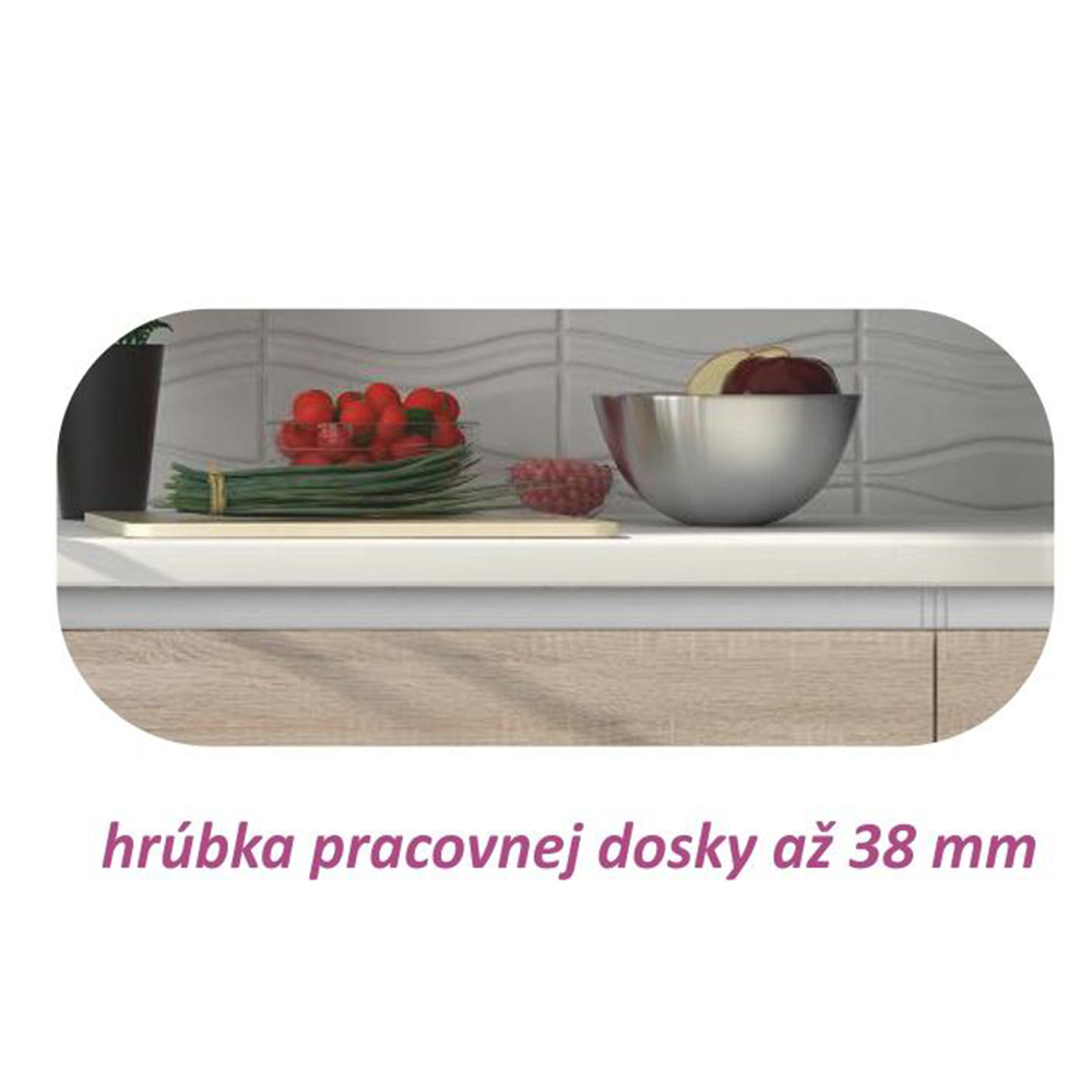 Mască chiuvetă cu 2 uşi, stejar sonoma, LINE