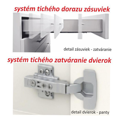 Dulap superior cu uşă verticală, stejar sonoma, dreapta, LINE