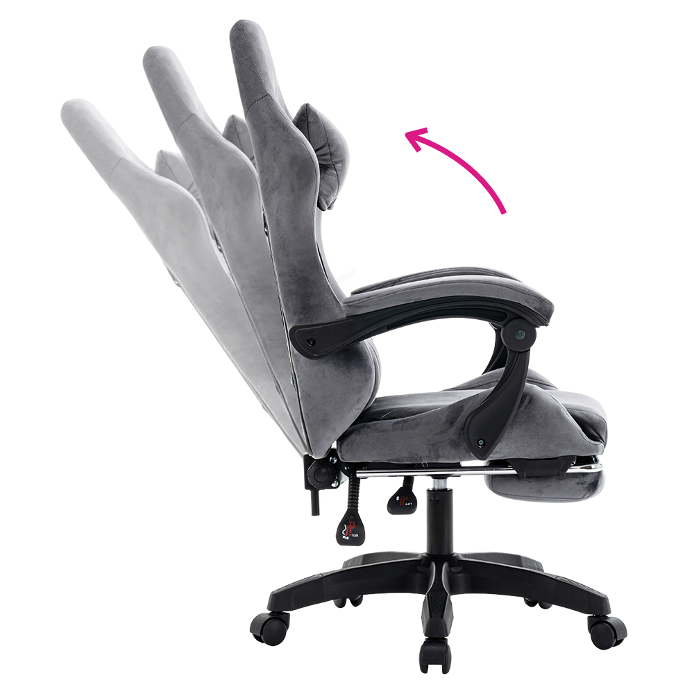 Scaun de birou/gaming, gri, LOPES