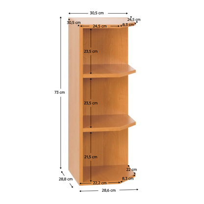 Dulap bucătărie de sus, arin, de dreapta, LORA MDF NEW KLASIK W30N
