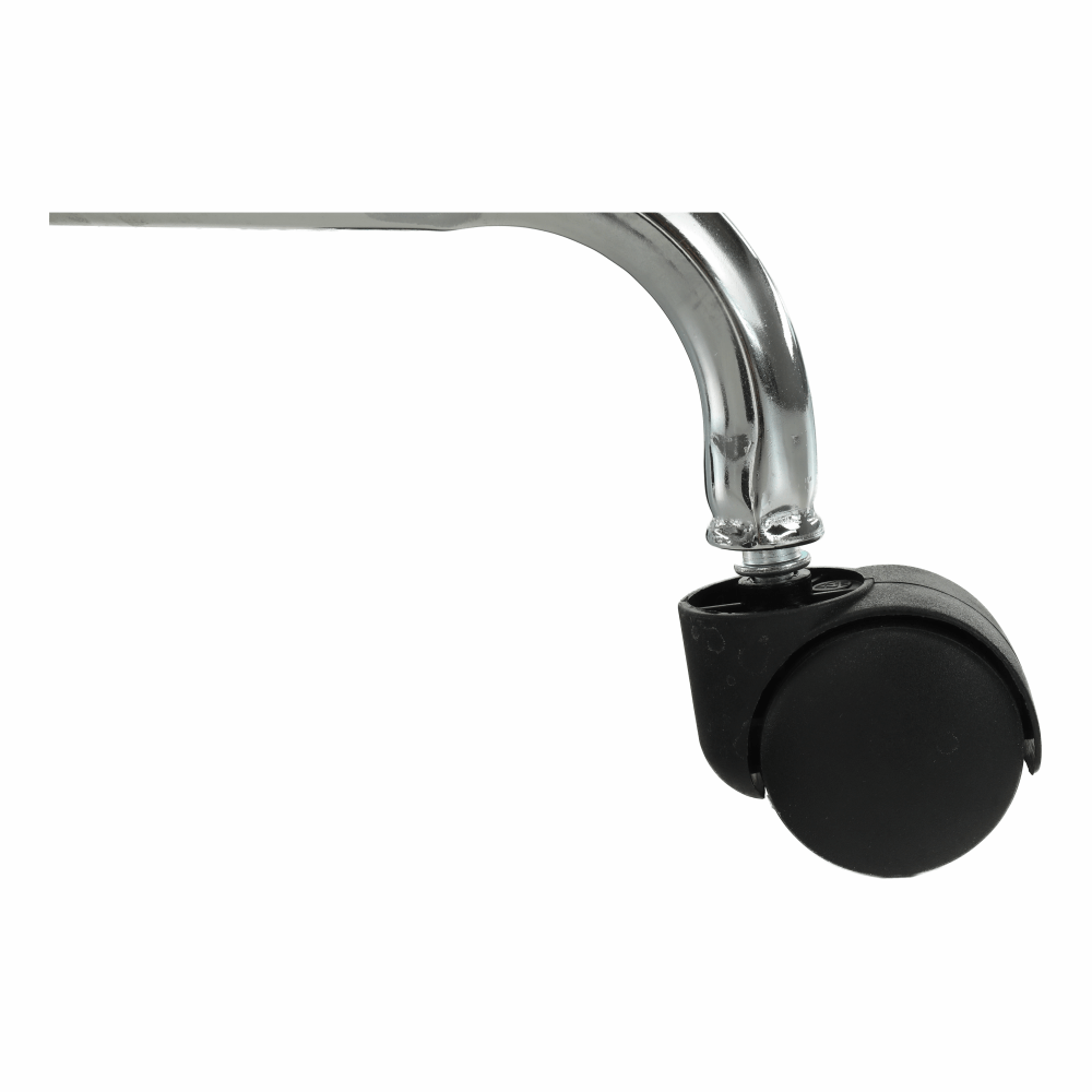 Scaun, negru/crom, MABEL 4 NEW