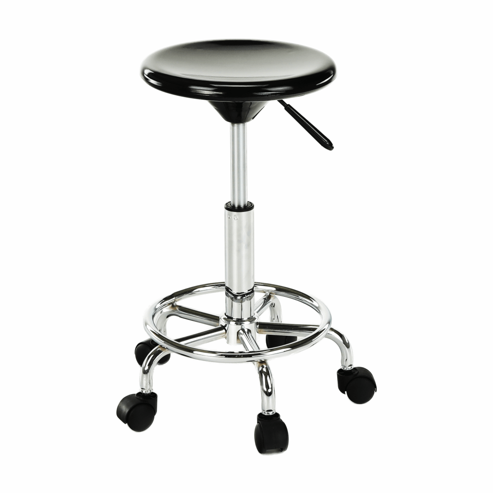 Scaun, negru/crom, MABEL 4 NEW