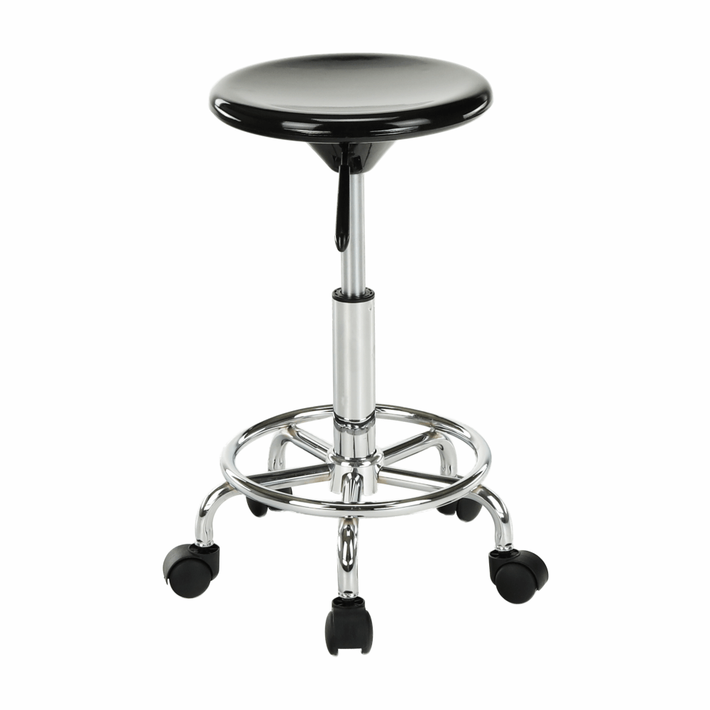 Scaun, negru/crom, MABEL 4 NEW