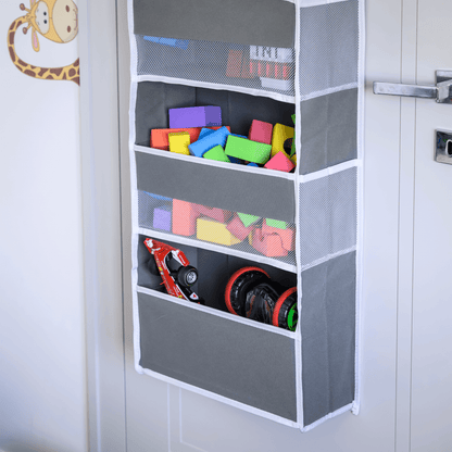 Organizator de agăţat pe uşă, gri, MADON