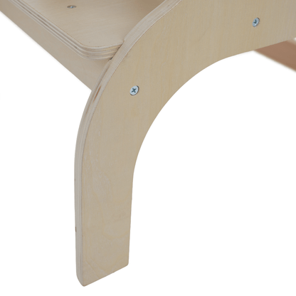 Turnul de învăţare Montessori 3în1 cu tablă, natural, MAGAN