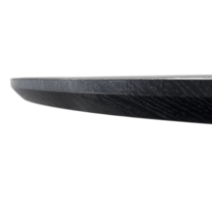 Masă de sufragerie, neagră, diametru 120 cm, MAHIR TIP 2