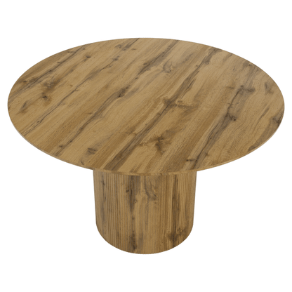 Masă de sufragerie, stejar, diametru 120 cm, MAHIR TIP 2