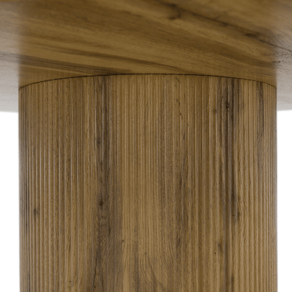 Masă de sufragerie, stejar, diametru 120 cm, MAHIR TIP 2