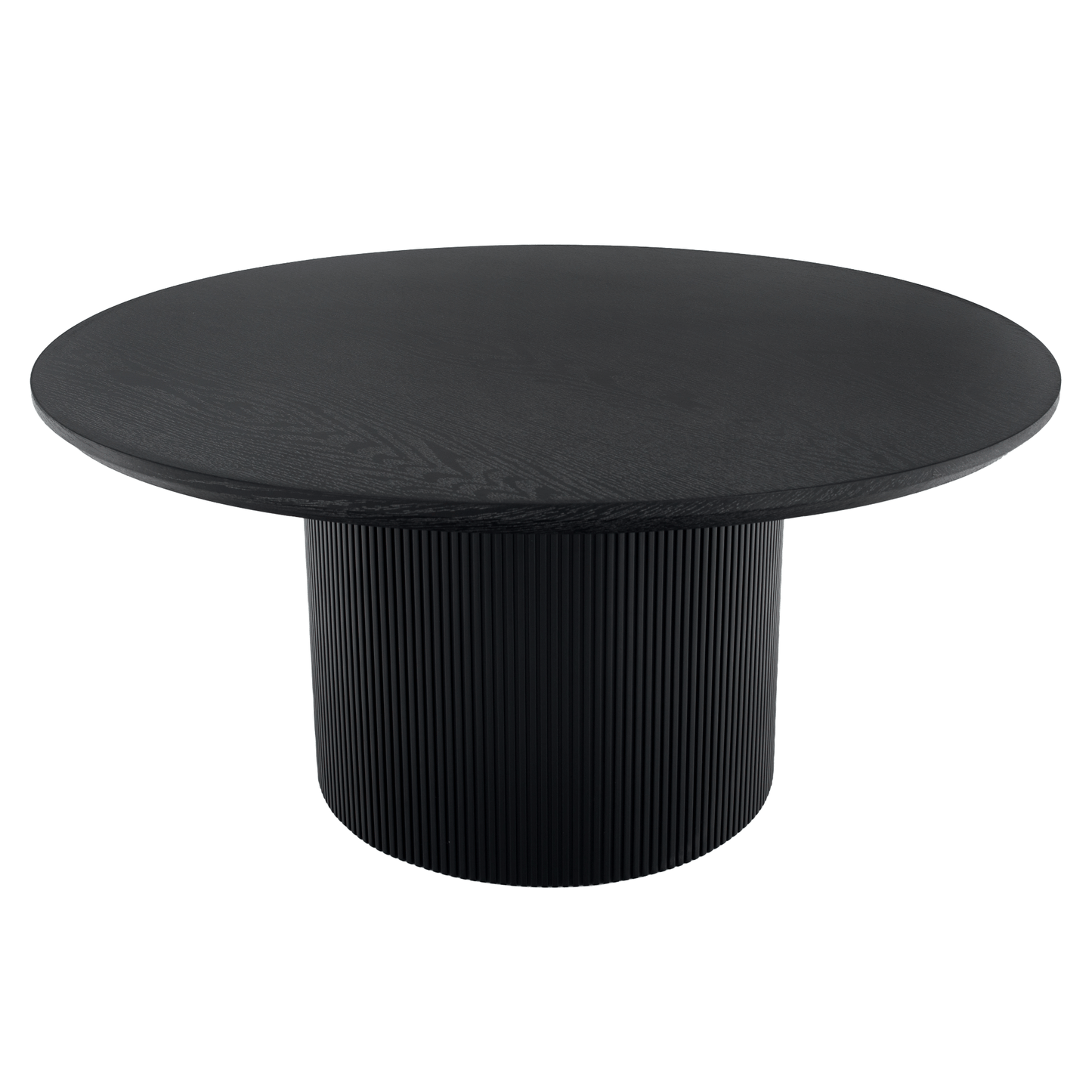 Măsuţă de cafea, negru, diametru 80 cm, MAHIR TYP 2