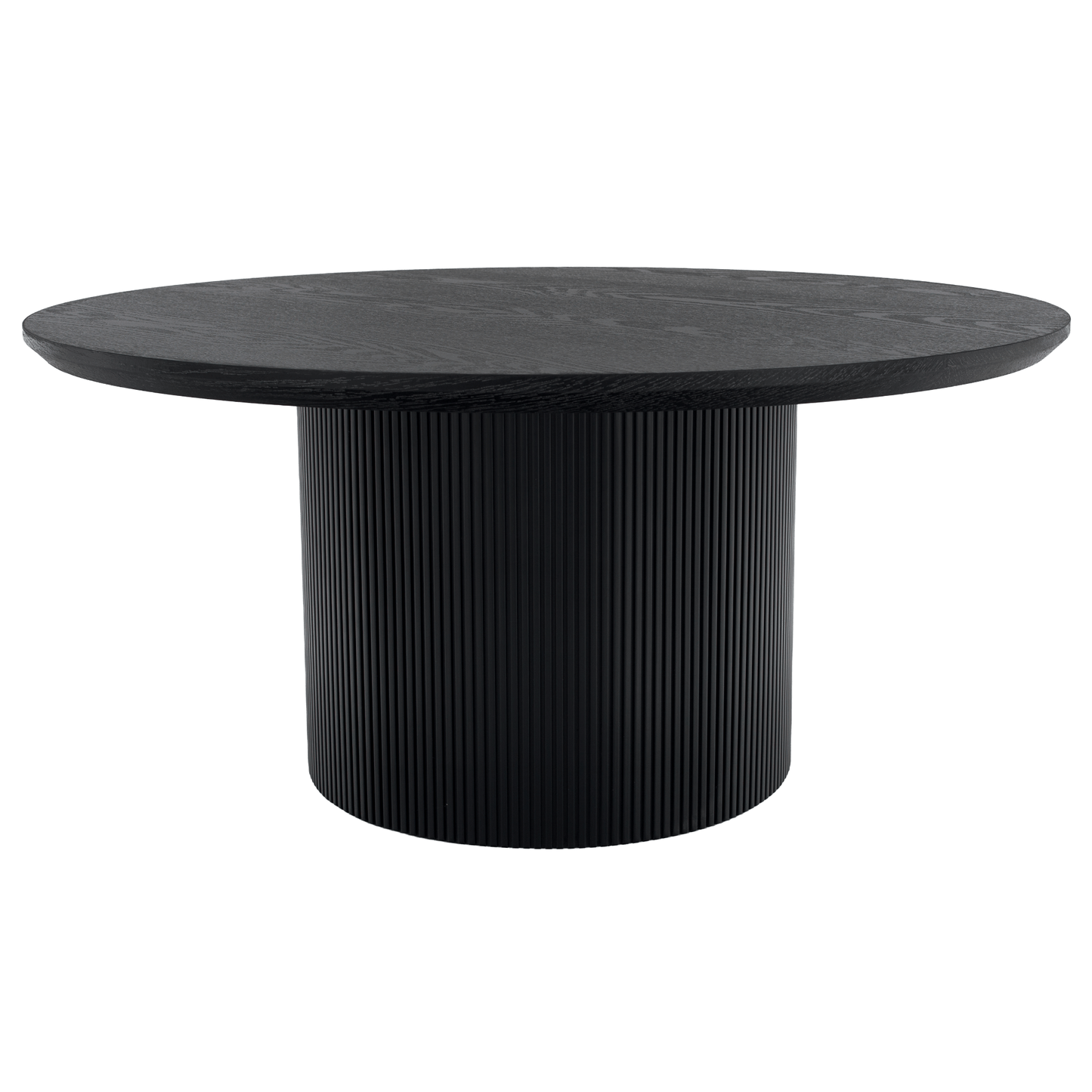 Măsuţă de cafea, negru, diametru 80 cm, MAHIR TYP 2