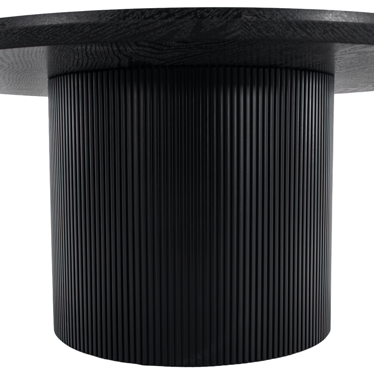 Măsuţă de cafea, negru, diametru 80 cm, MAHIR TYP 2