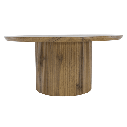 Măsuţă de cafea, stejar, diametru 80 cm, MAHIR TYP 2