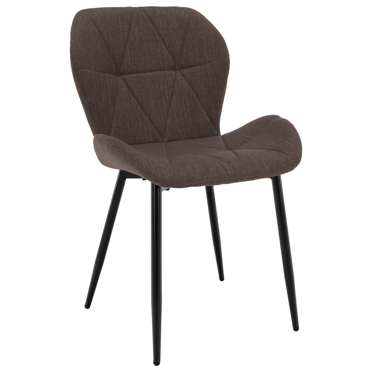 Scaun dining, maro/negru, MAKENA TIP 2