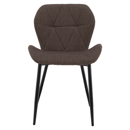 Scaun dining, maro/negru, MAKENA TIP 2