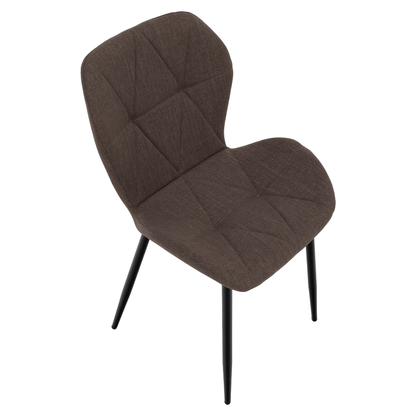 Scaun dining, maro/negru, MAKENA TIP 2