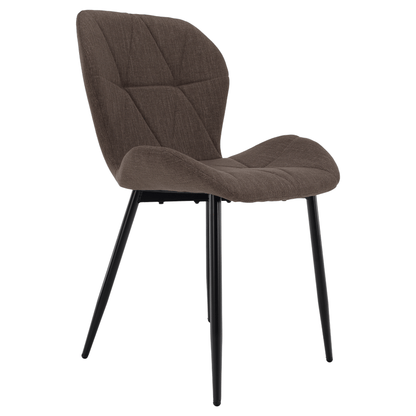 Scaun dining, maro/negru, MAKENA TIP 2