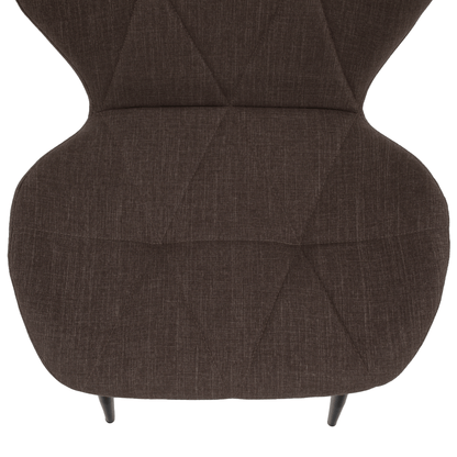 Scaun dining, maro/negru, MAKENA TIP 2