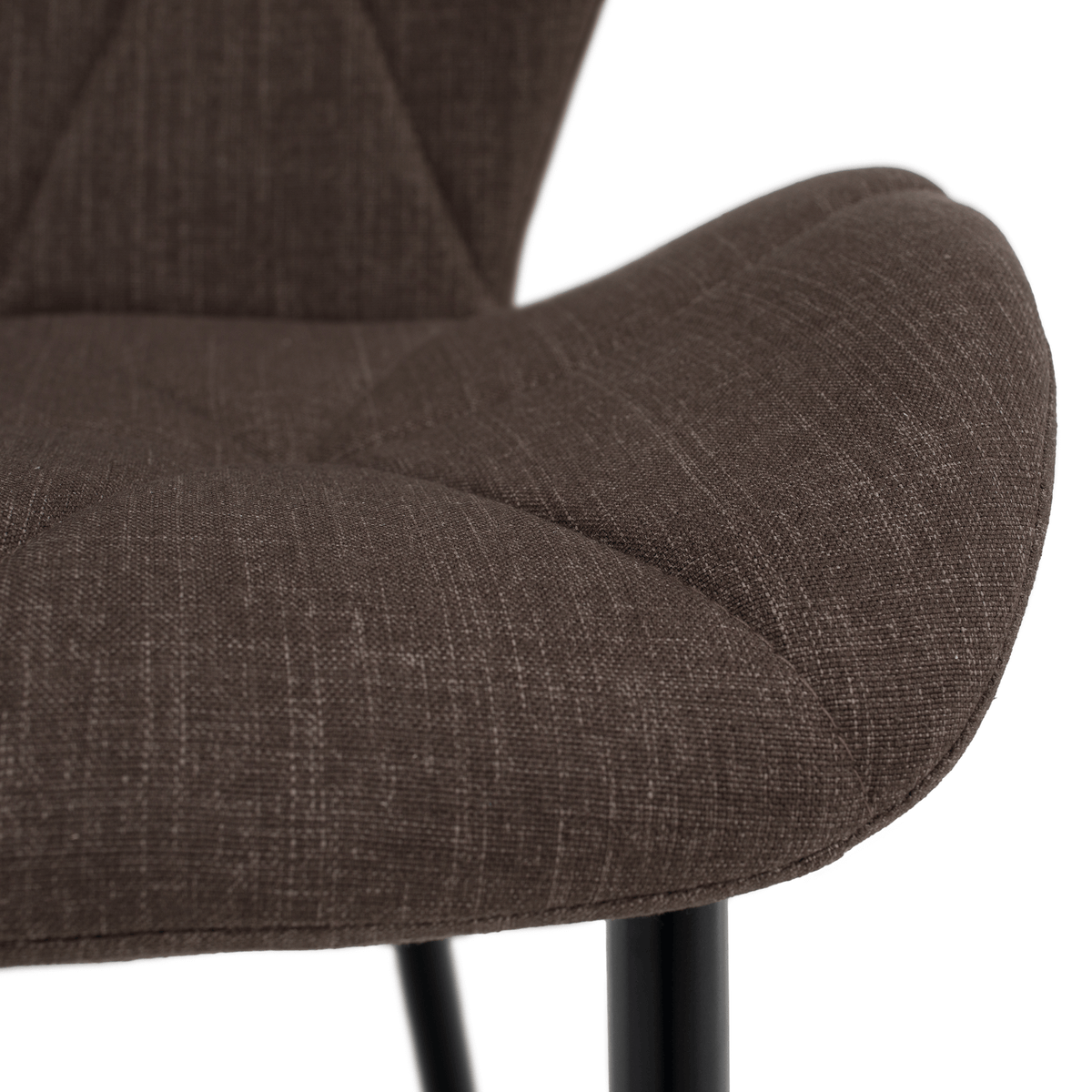 Scaun dining, maro/negru, MAKENA TIP 2