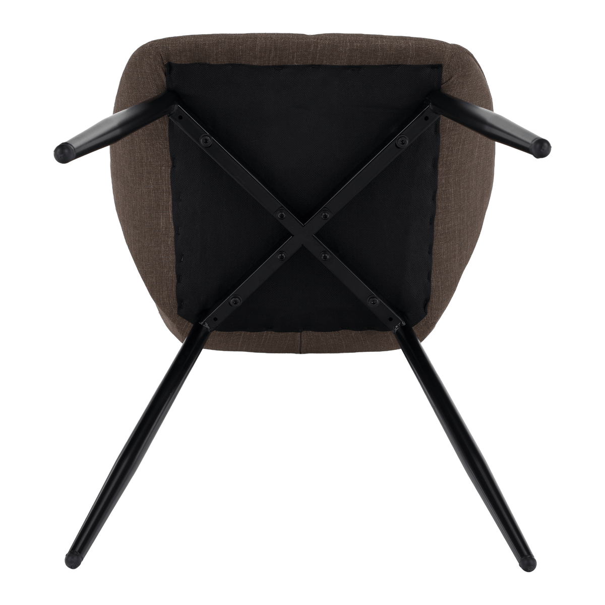 Scaun dining, maro/negru, MAKENA TIP 2