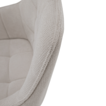 Scaunul de design, bej/negru, MARKEN