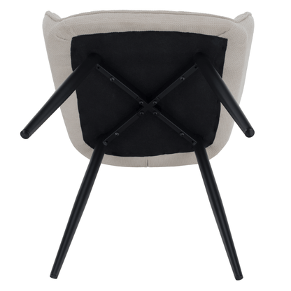 Scaunul de design, bej/negru, MARKEN