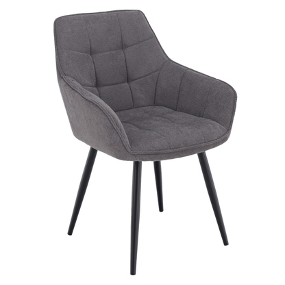 Scaun de design, gri/negru, MARKEN