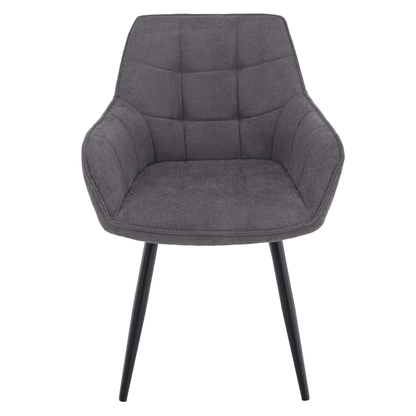 Scaun de design, gri/negru, MARKEN