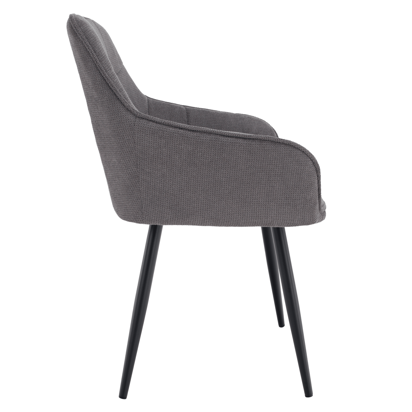 Scaun de design, gri/negru, MARKEN
