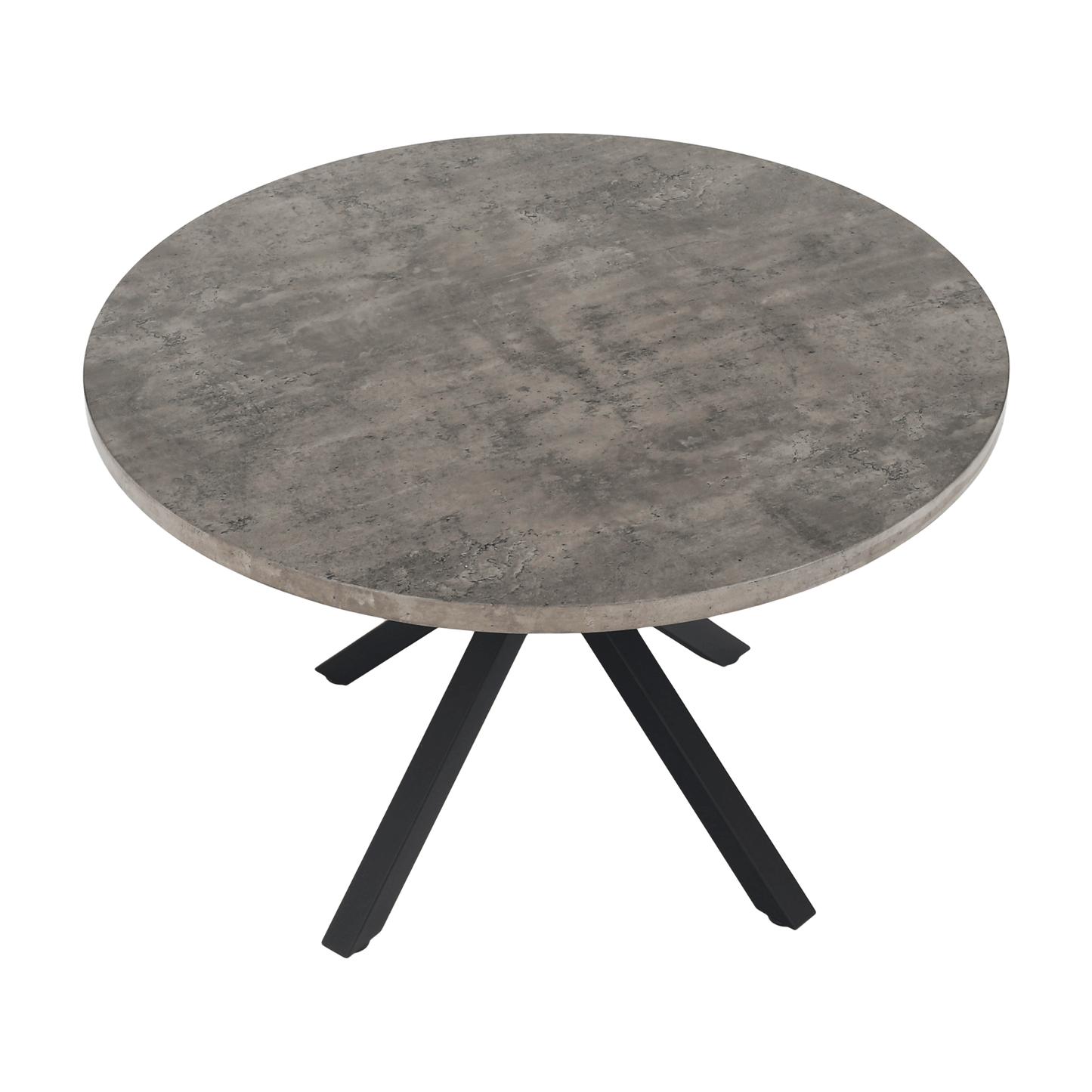 Masă de luat masa, gri carbon / negru, diametru 120 cm, MEDOR