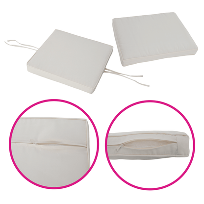 Set de grădină din ratan, lemn de salcâm, negru/crem/natural, MELFORD