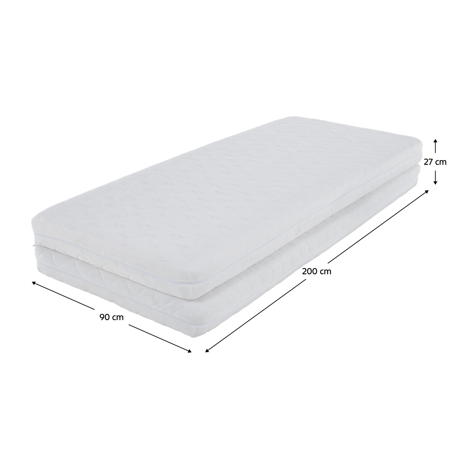 Saltea pliabilă cu două feţe, 90/90x200, MELK